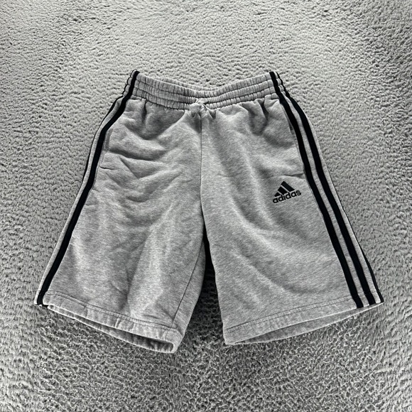 adidas Other - Adidas Sweat Shorts Mens Small Gray Cotton Blend 11 inch Inseam 3 Strips